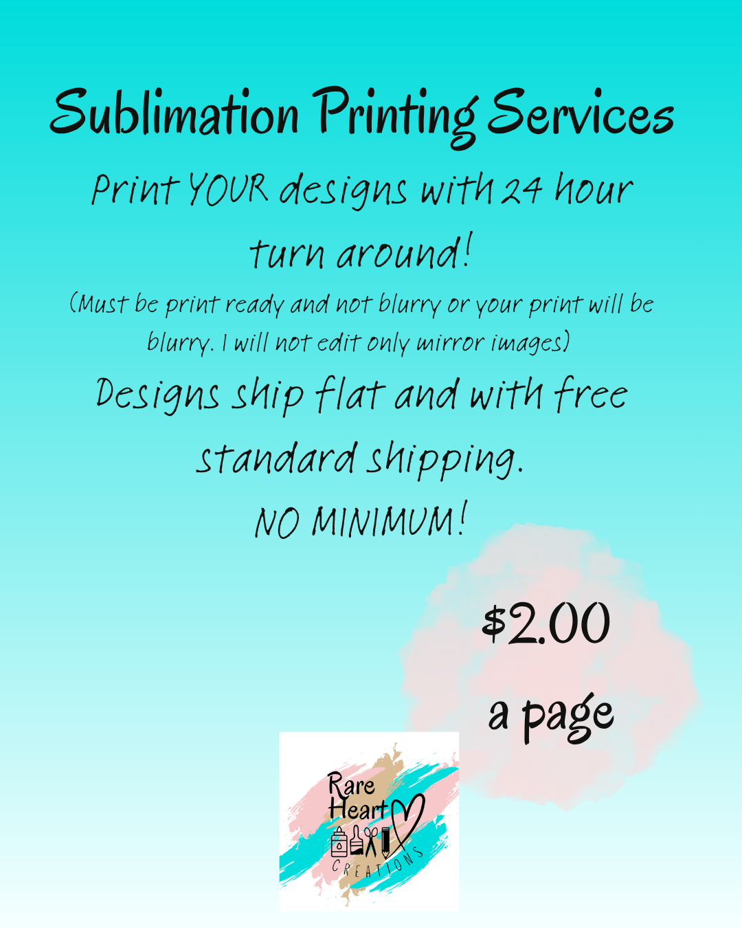 Sublimation Printing Services