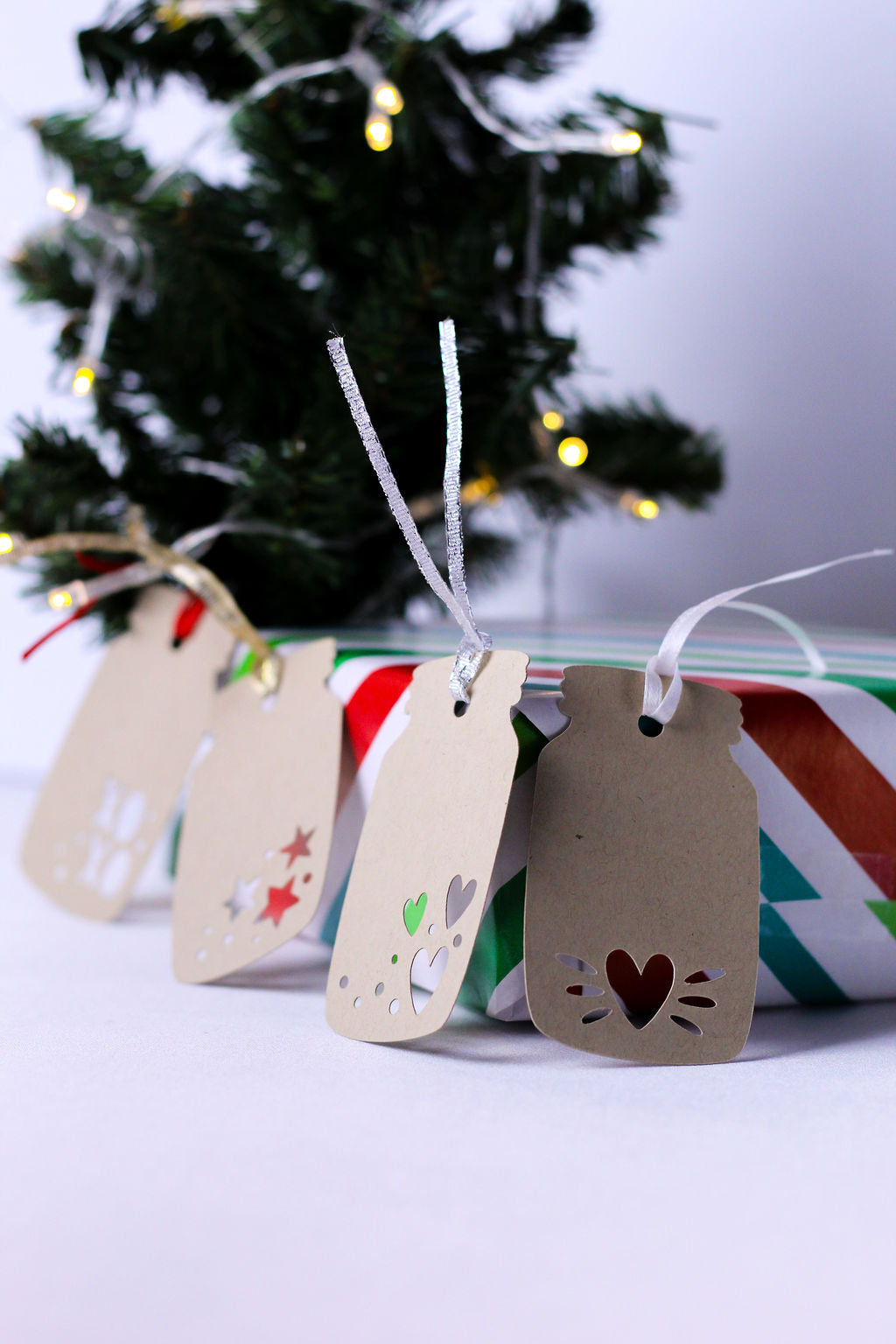 12-Pack, 3-Inch Mason Jar-Shaped Gift Tags