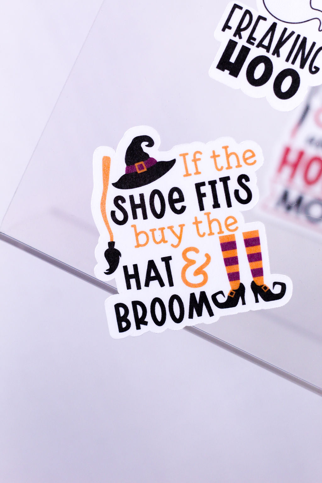 5-Pack, 3-Inch Coping Halloween Stickers - Water Resistant, Vinyl