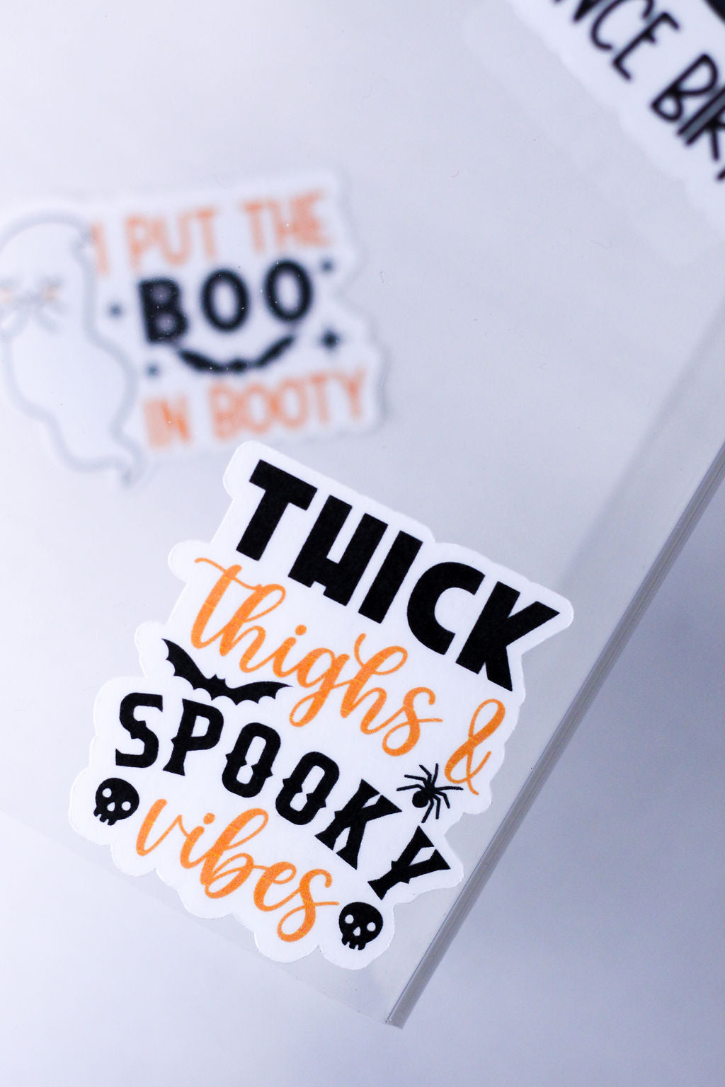 5-Pack, 3-Inch Sassy Halloween Stickers - Water Resistant, Vinyl
