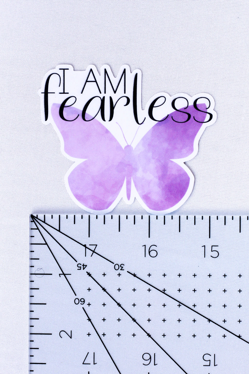 5-Pack, 3-Inch Affirmation, Butterfly Stickers - Water Resistant, Vinyl