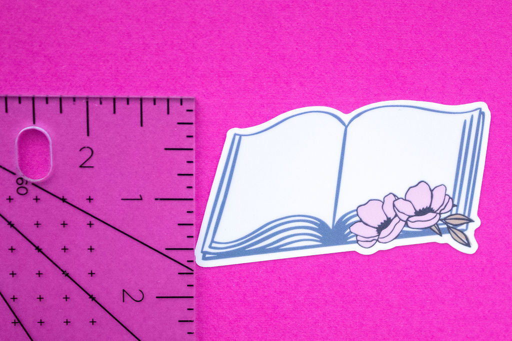 5-Pack, 3-Inch Book Lovers Stickers - Water Resistant, Vinyl