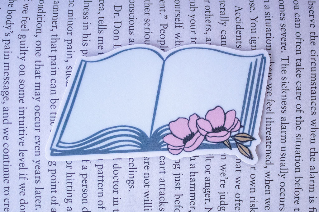 5-Pack, 3-Inch Book Lovers Stickers - Water Resistant, Vinyl