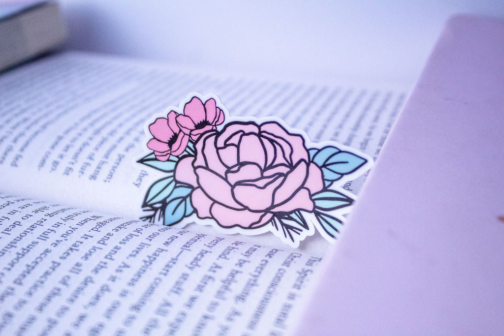 5-Pack, 3-Inch Book Lovers Stickers - Water Resistant, Vinyl