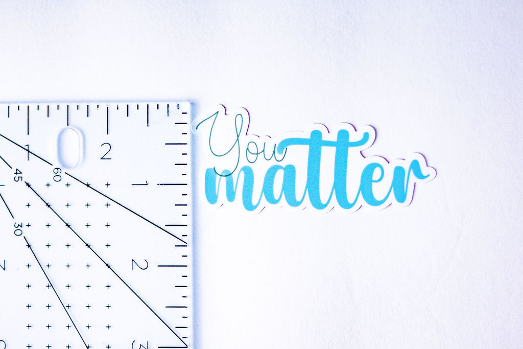 "You Matter", 3-Inch Mental Health Stickers - Water Resistant