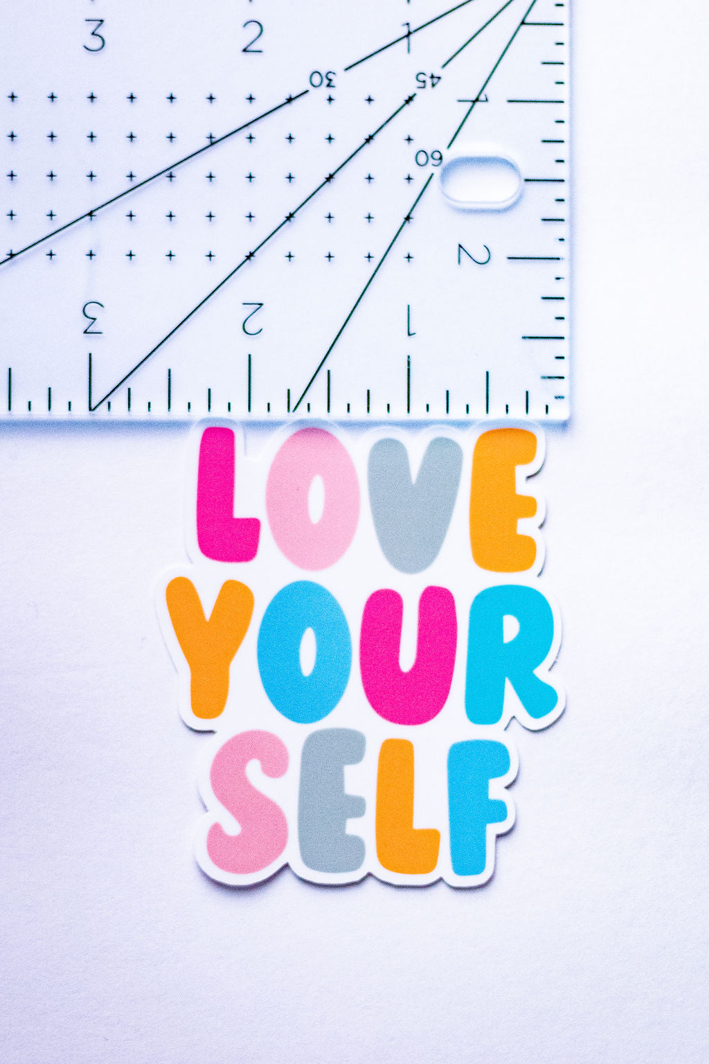 "Love Yourself", 3-Inch Mental Health Stickers - Water Resistant