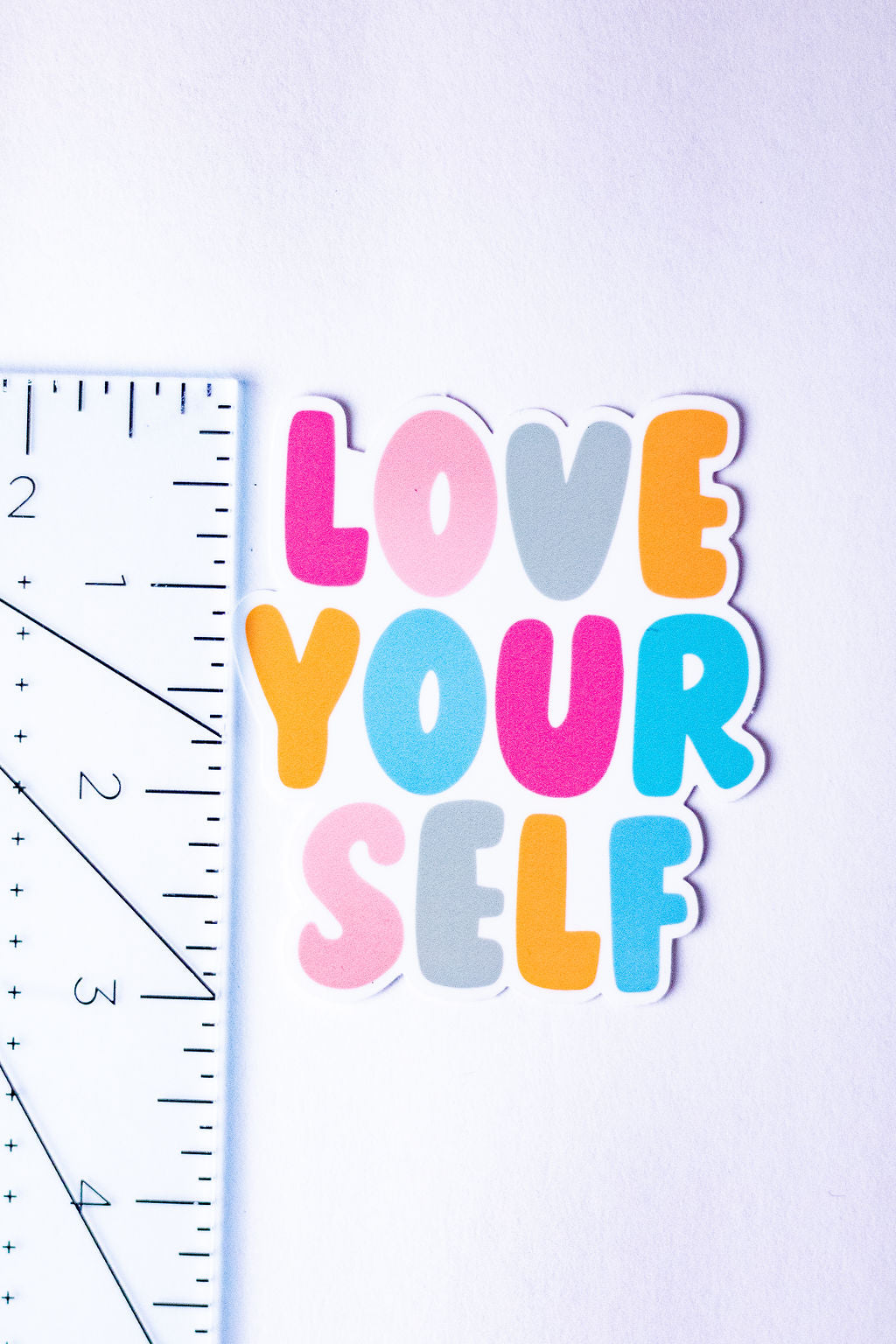 "Love Yourself", 3-Inch Mental Health Stickers - Water Resistant